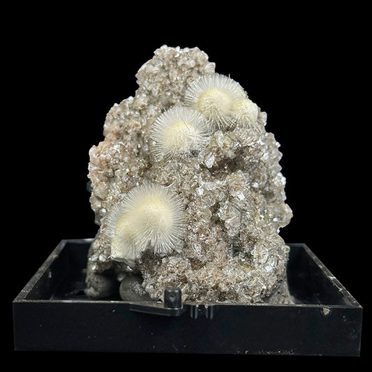 White Thomsonite With Heulendite Natural Mineral Specimen. G #0408