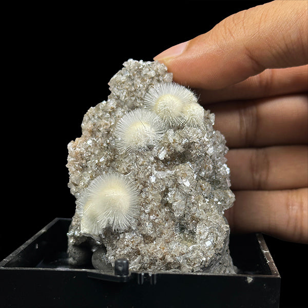 White Thomsonite With Heulendite Natural Mineral Specimen. G #0408
