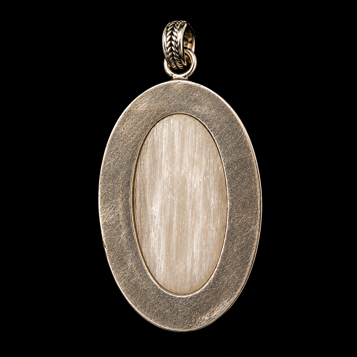 Natural Selenite Pendant | Genuine Crystal Pendent. 