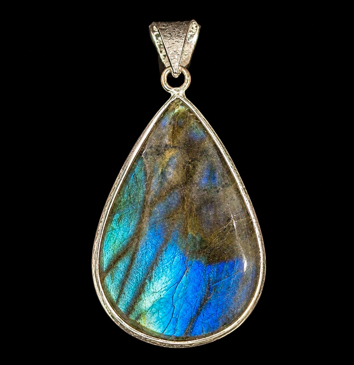 Natural Labradorite Pendant | Genuine Crystal Pendent.