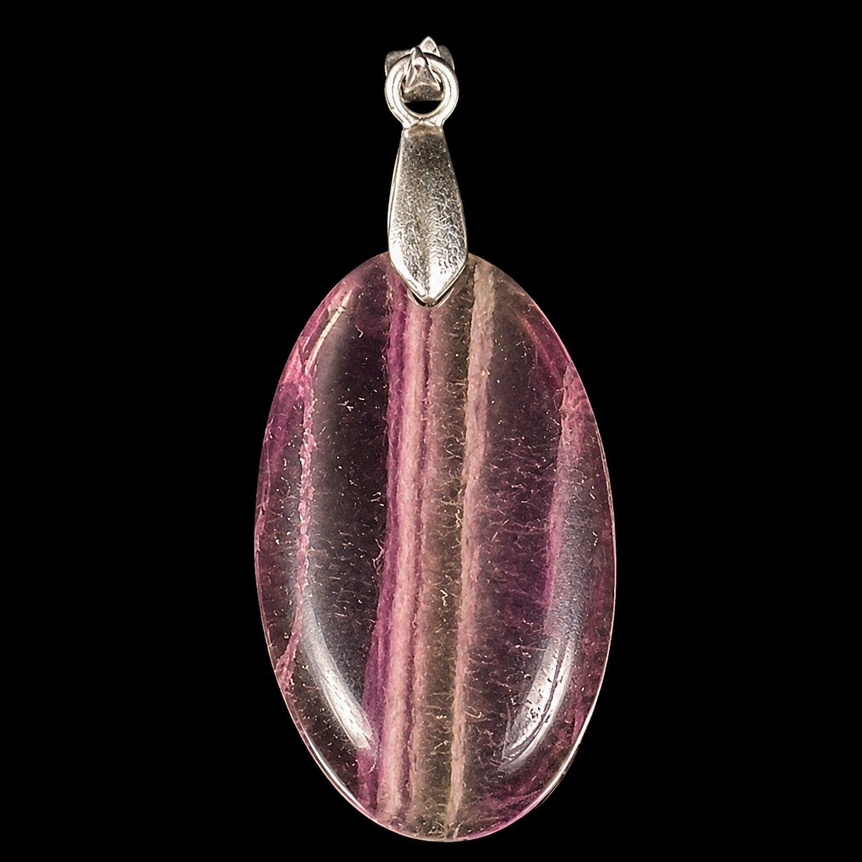 Natural Fluorite Pendant | Genuine Crystal Pendent.