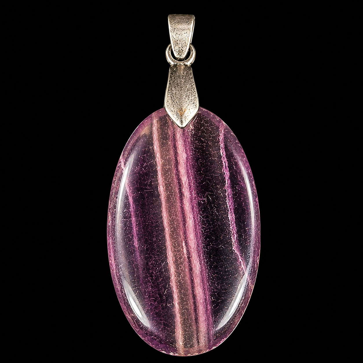 Natural Fluorite Pendant | Genuine Crystal Pendent.