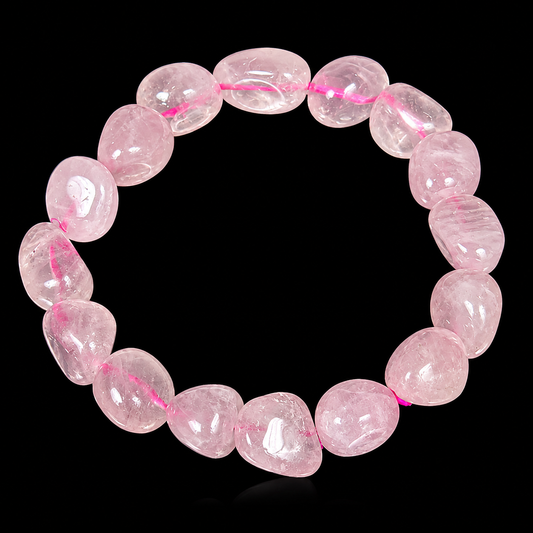 Rose Quartz Tumbled Bracelet 