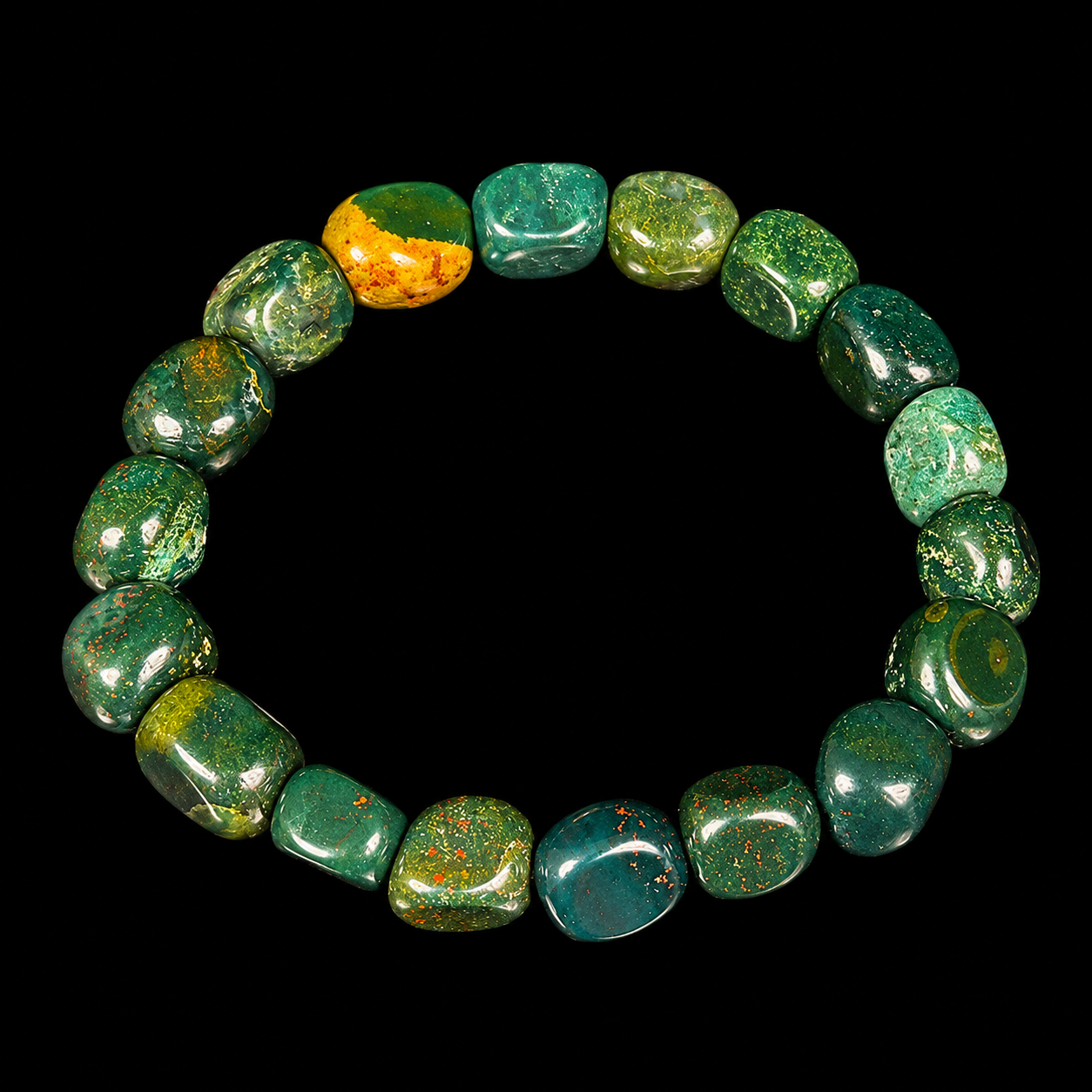 Natural Bloodstone Tumbled Bracelet
