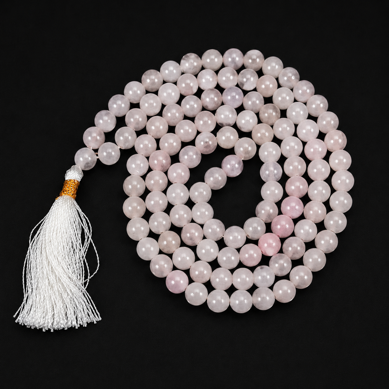 Natural Rose Quartz Jap Mala 108 Beads