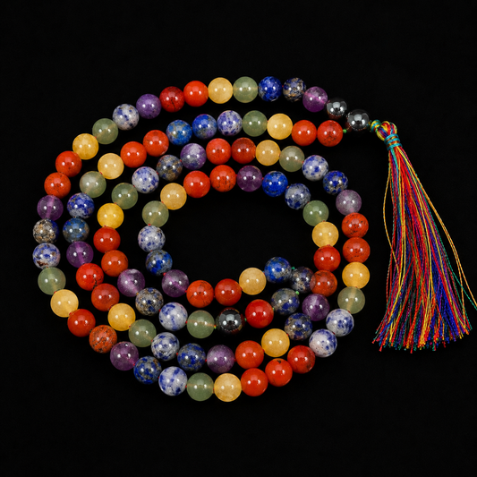 7 Chakra Jap Mala 108 Beads