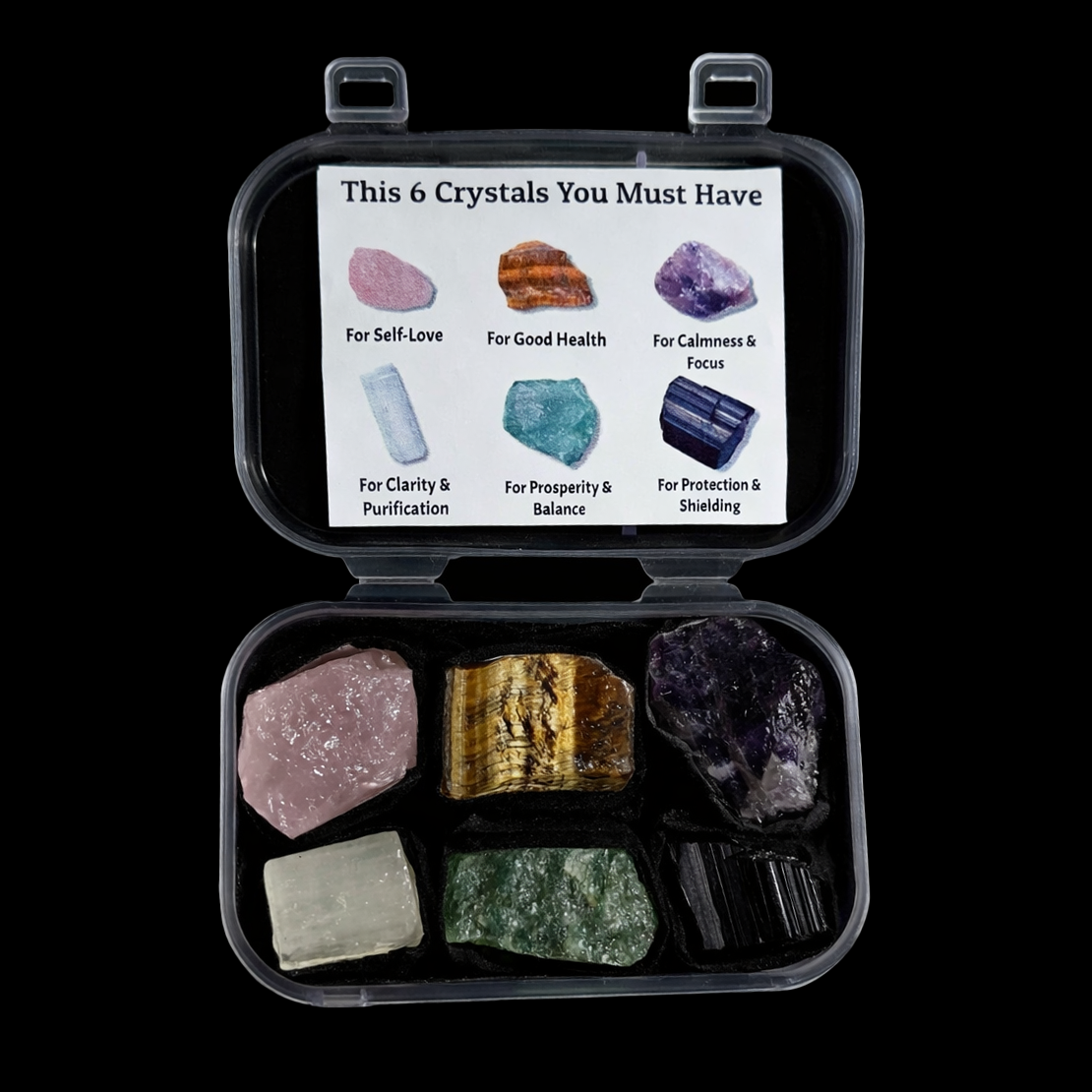 Raw Crystal Set of 6 PCS