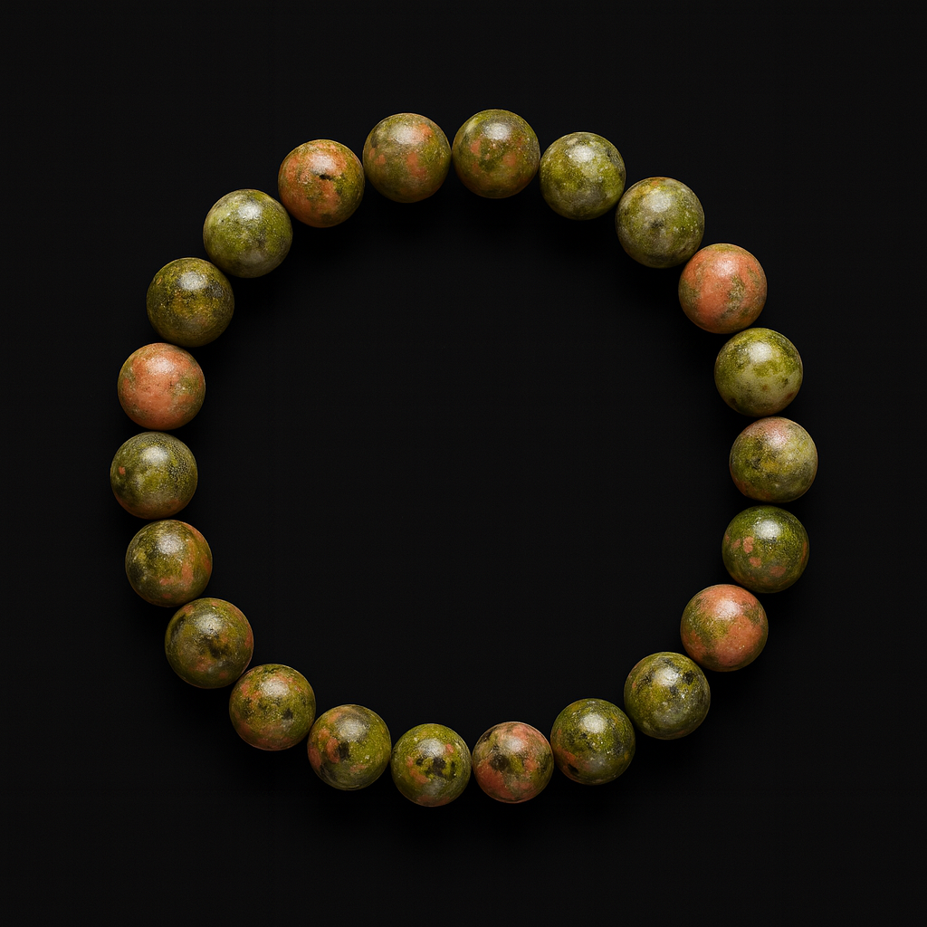 Natural Unakite Bracelet 8 MM 