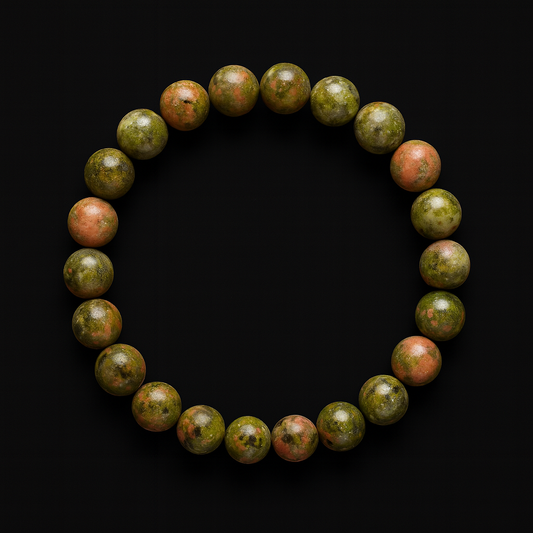 Natural Unakite Bracelet 8 MM 