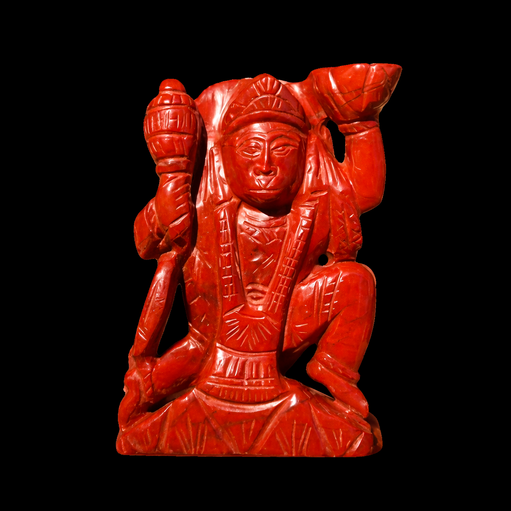 Lord Hanuman in Red Jasper Carvings