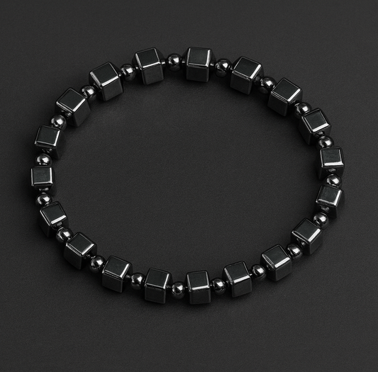 Hematite Cut Bracelet