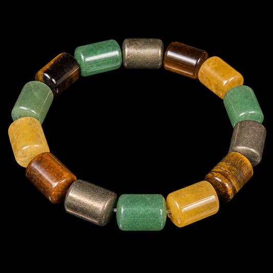 Mix Barrel Beads Bracelet 