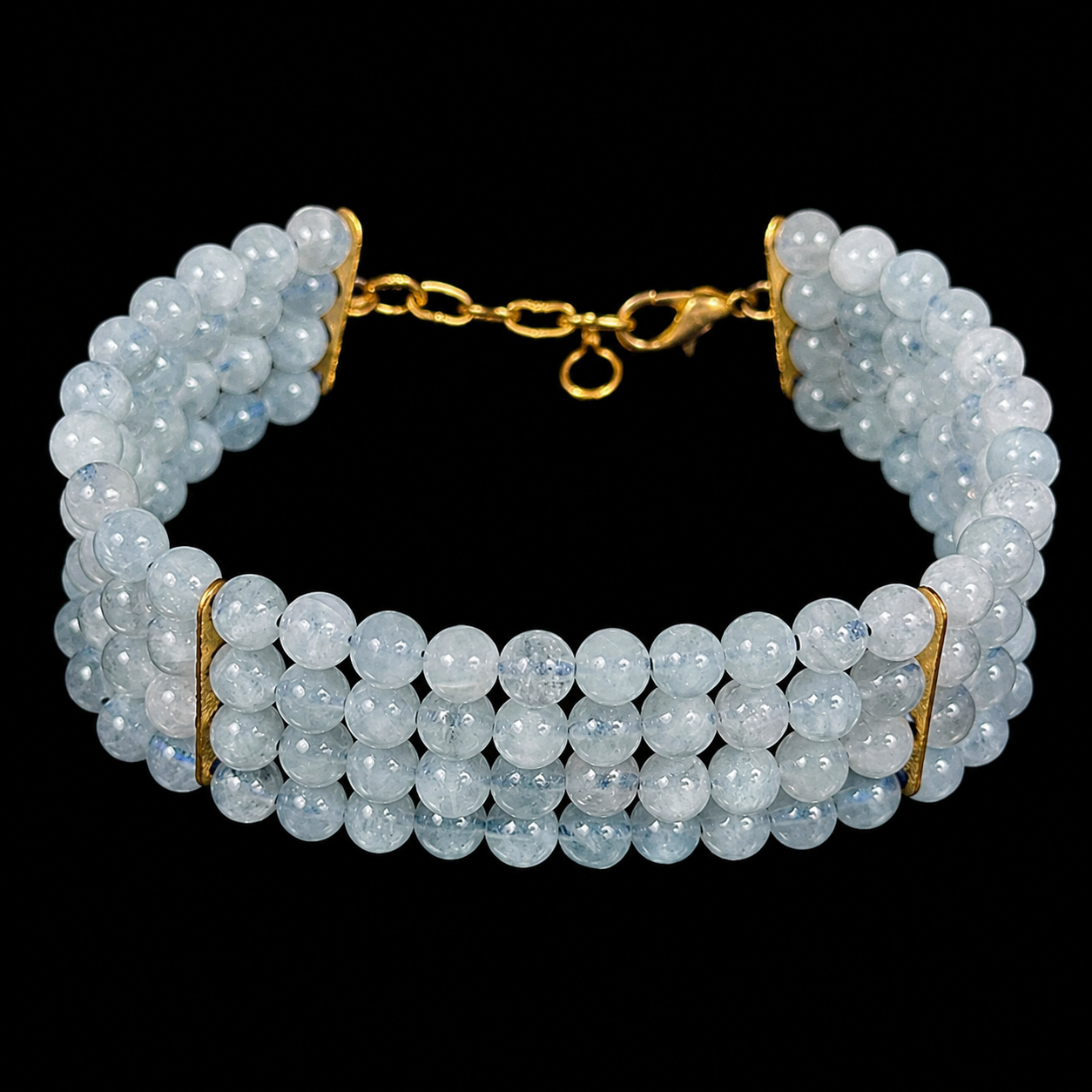 Aquamarine 4 String Bracelet 