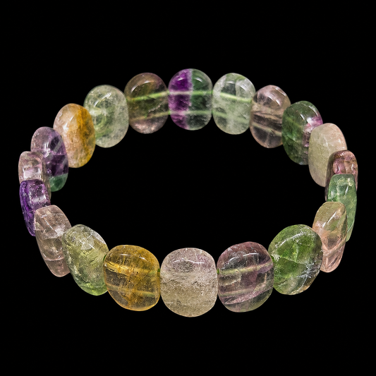 Fluorite Bracelet Free Form.