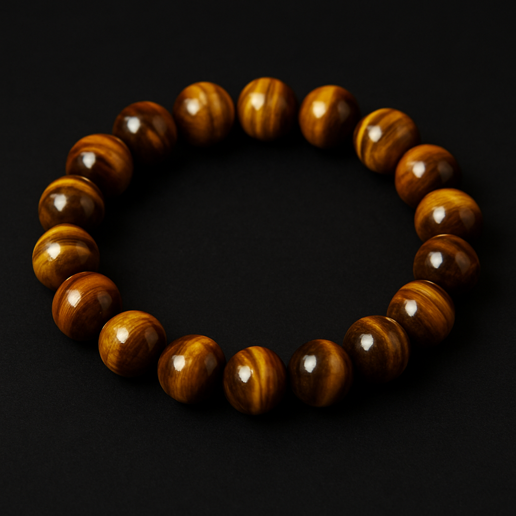 Natural Tiger Eye Bracelet 10 mm