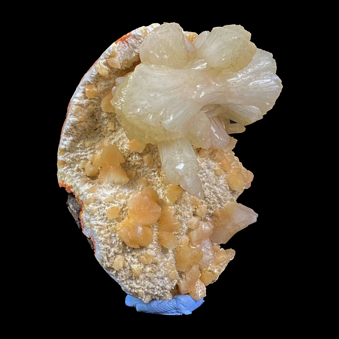 Stilbite Bow-Tie with Heulandite Mordenite Natural Mineral Specimen. G #0377