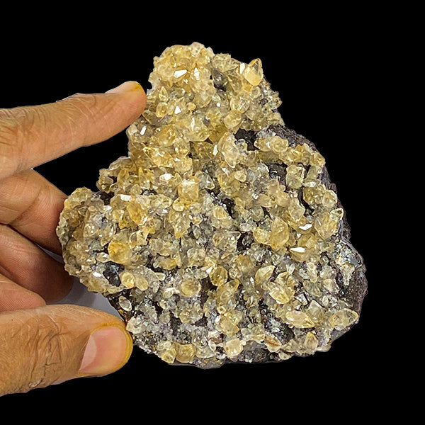 Super Rare Calcite With Spalarite Natural Mineral Specimen from Elmwood Mine , Tennessee  (UV Reactive)G #0381