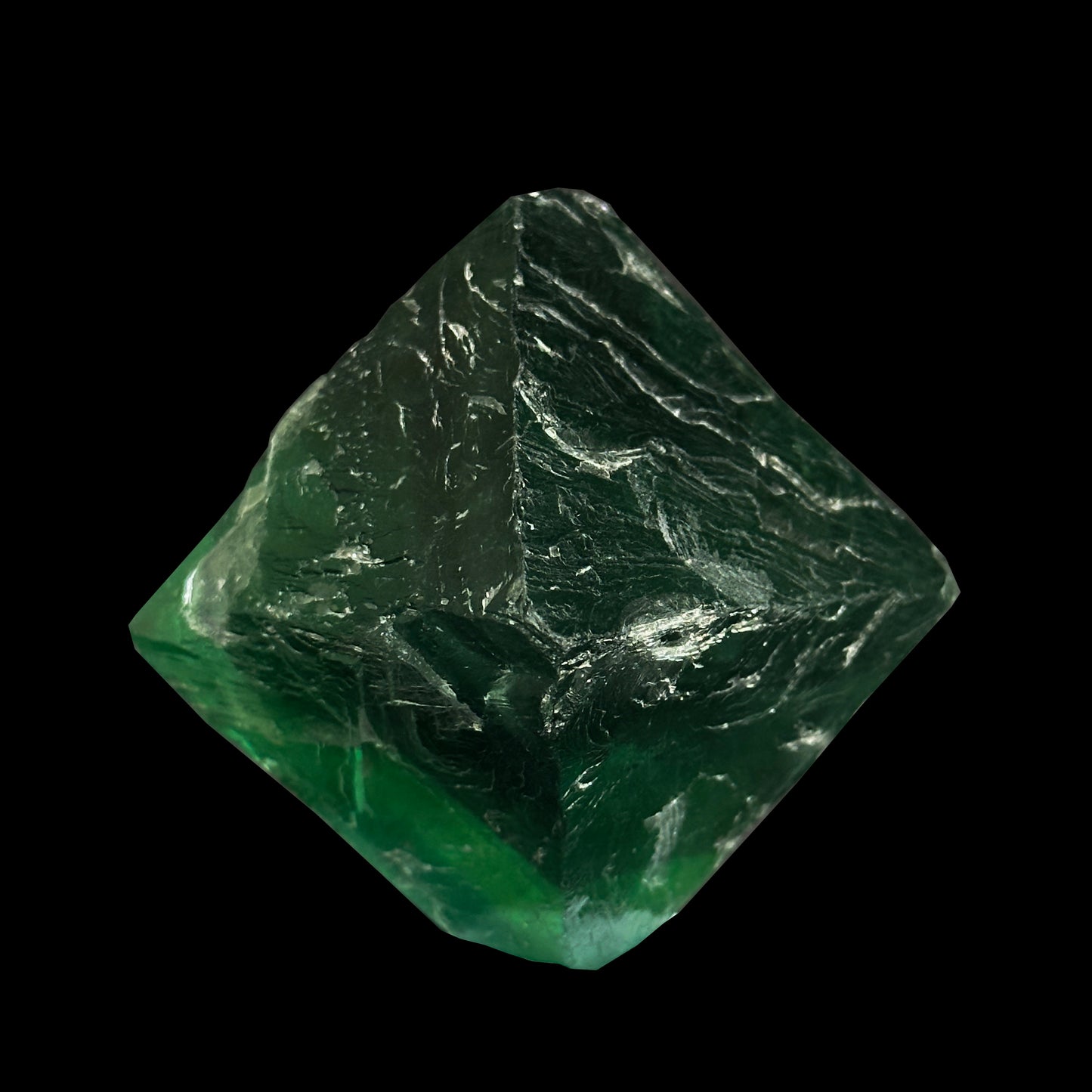 Octahedral Fluorite Natural (UV Reactive) Mineral Specimen. G #0367