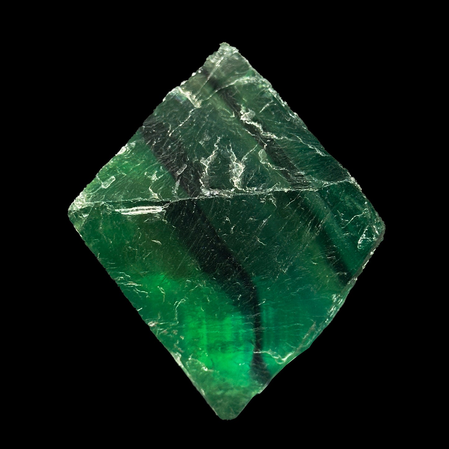 Octahedral Fluorite Natural (UV Reactive) Mineral Specimen. G #0367