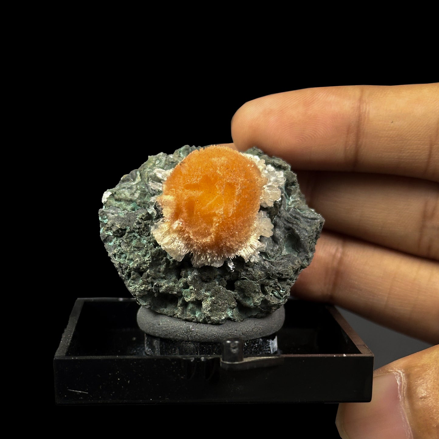 Thomsonite Orange Natural Mineral Specimen. G #0373