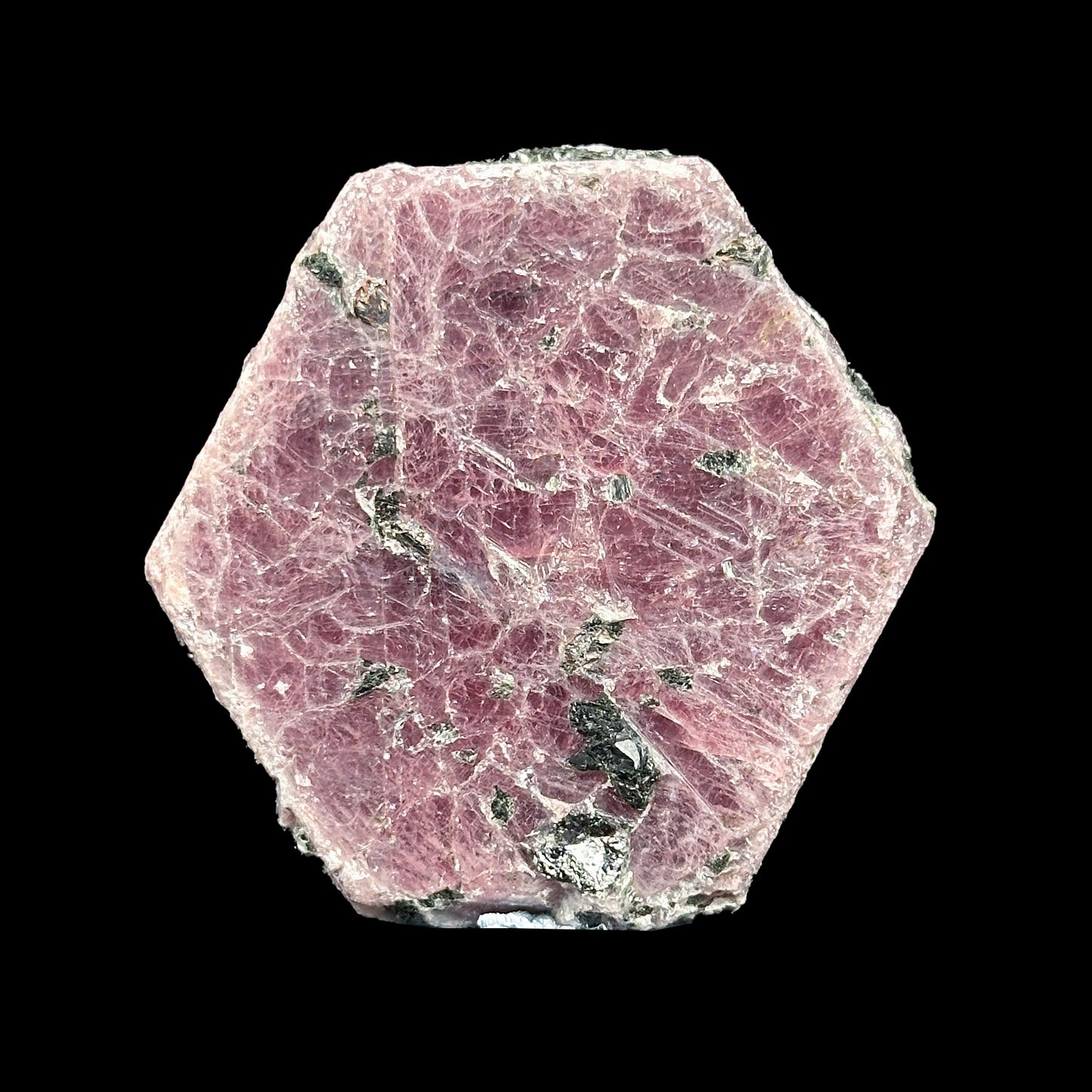 Ruby with tourmaline (Highly UV Reactive) Natural Mineral Specimen. G #0400