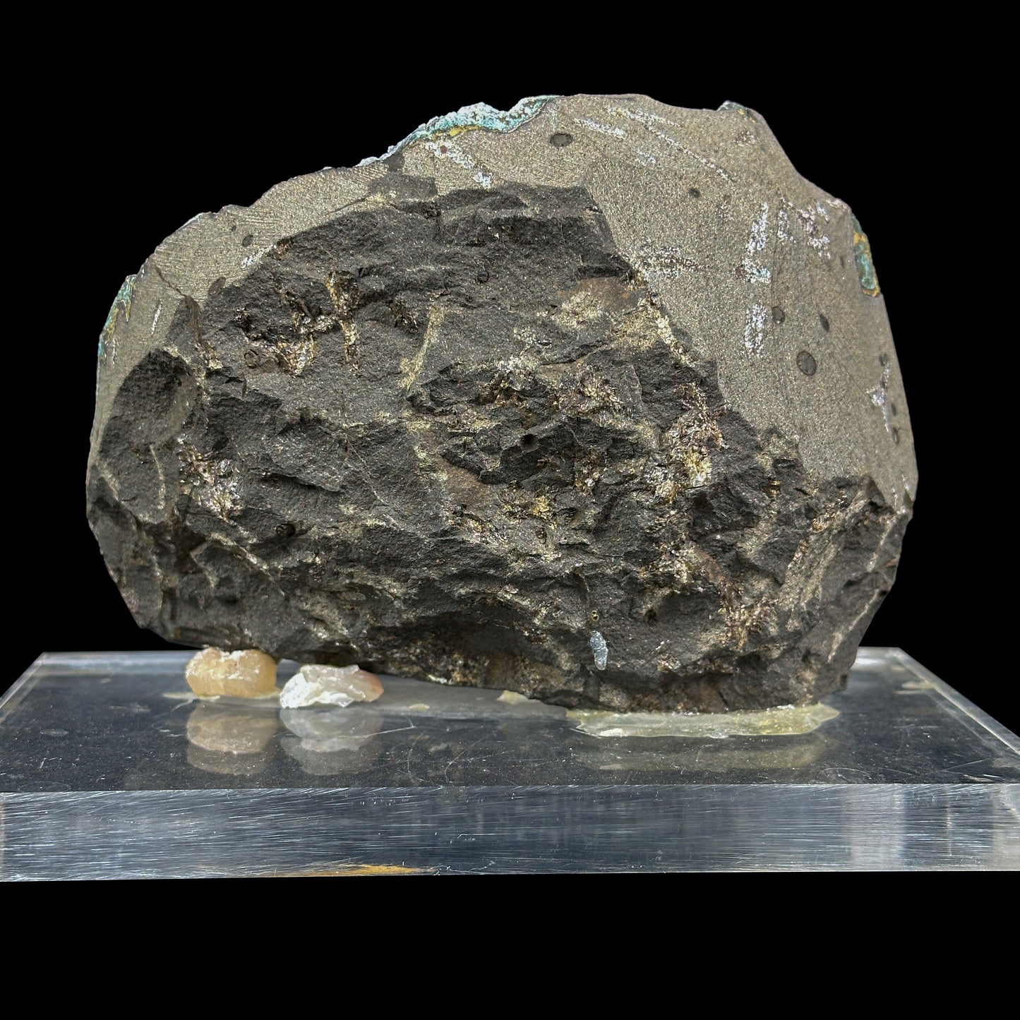 Black Chalcedony Calcite Natural Mineral Specimen. G #0379
