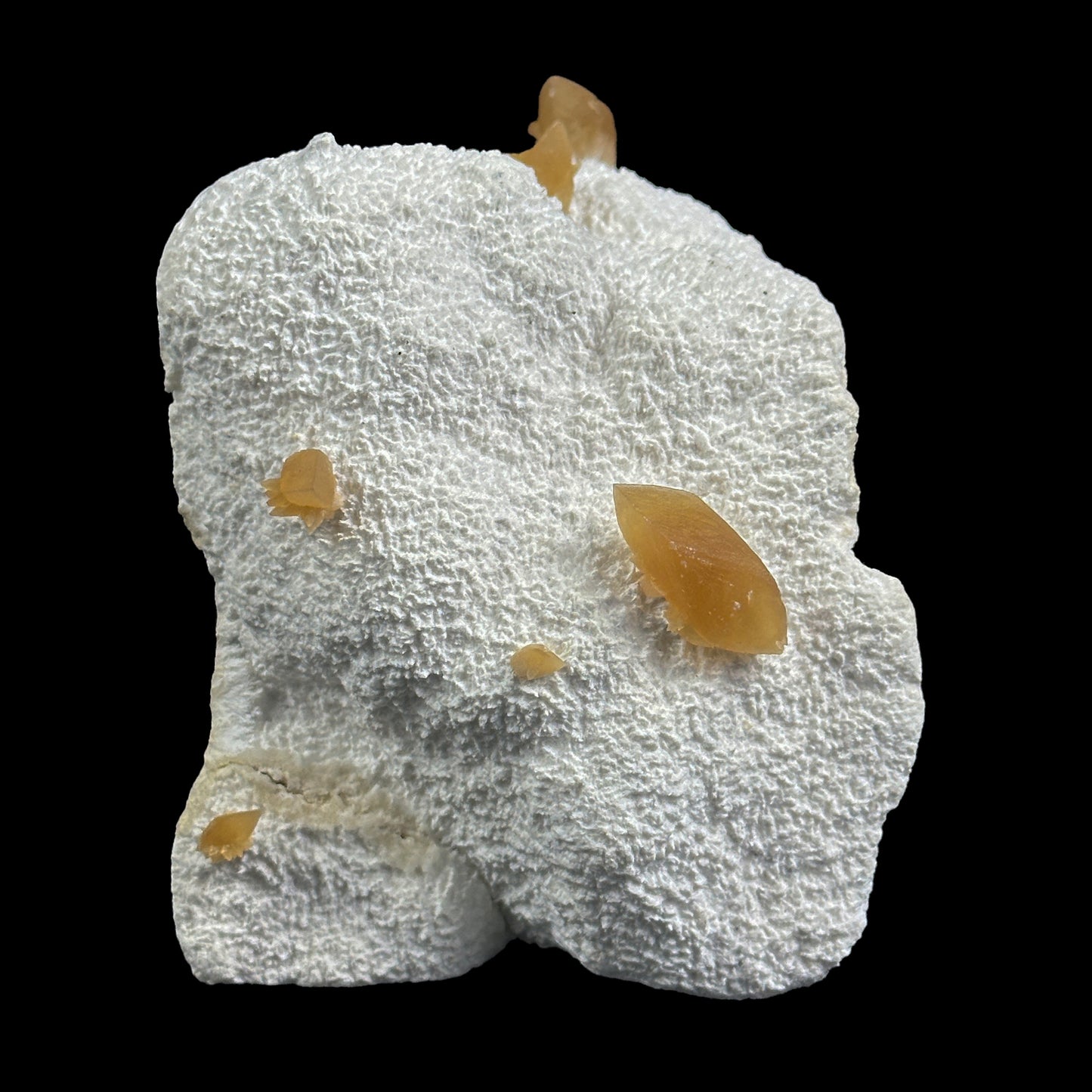 Calcite with Mordenite (UV Reactive) Natural Mineral Specimen. G #0390