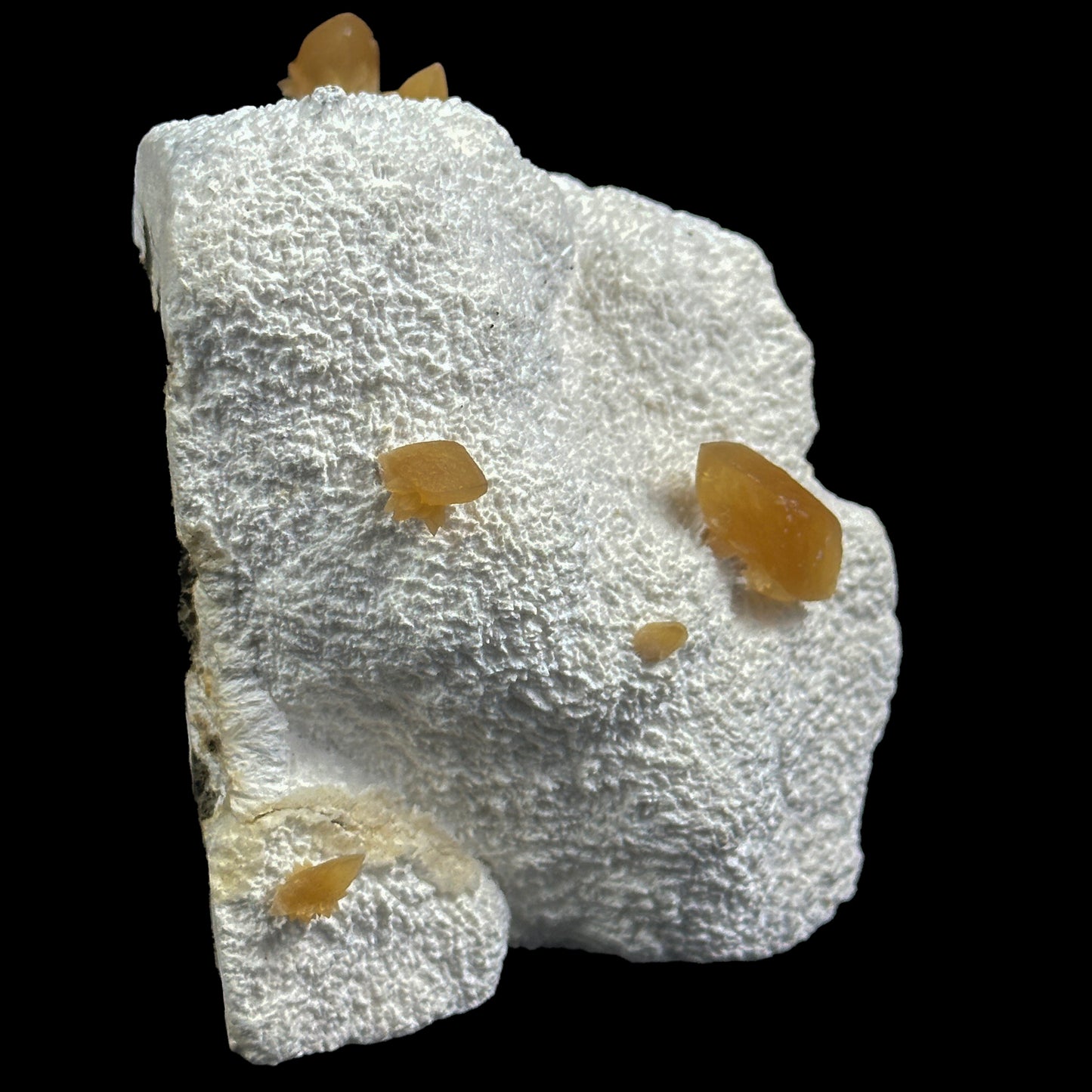 Calcite with Mordenite (UV Reactive) Natural Mineral Specimen. G #0390