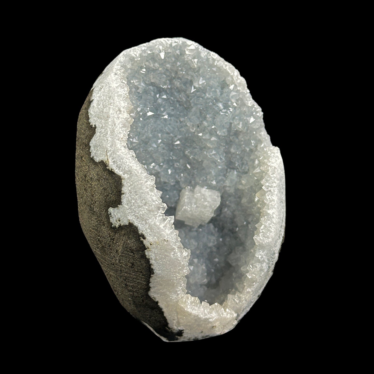 Chabazite With mm Quartz Natural Mineral Specimen. G #0396