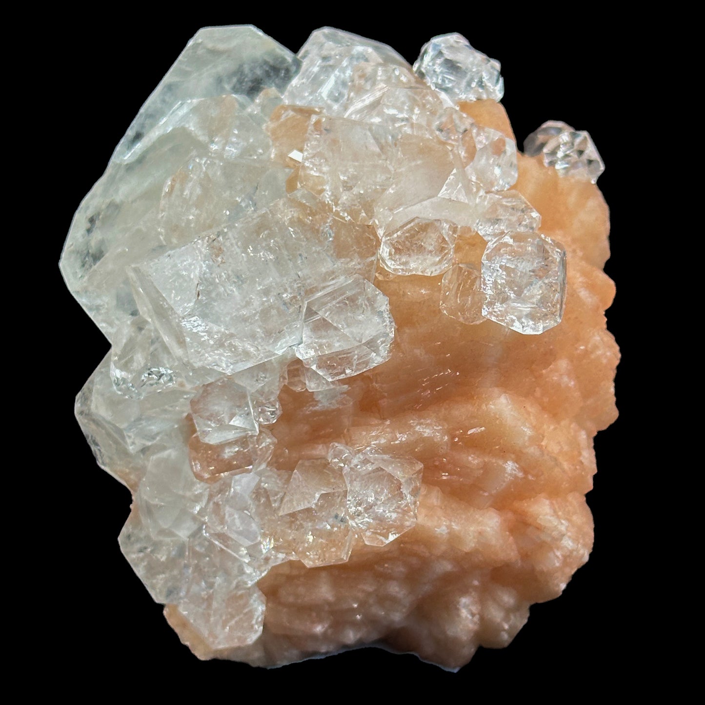 Apophyllite with stilbite Natural Mineral Specimen. G #0384