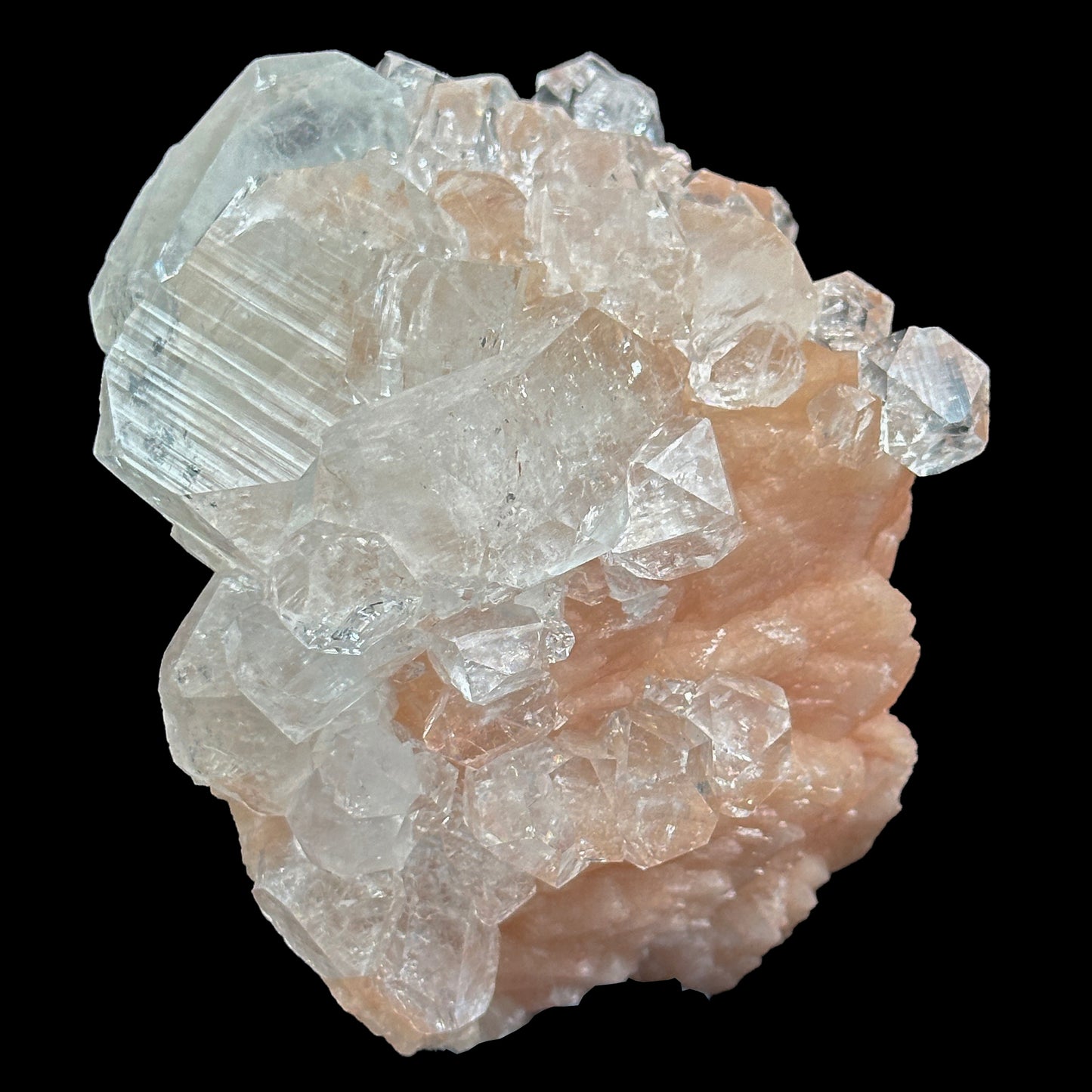 Apophyllite with stilbite Natural Mineral Specimen. G #0384