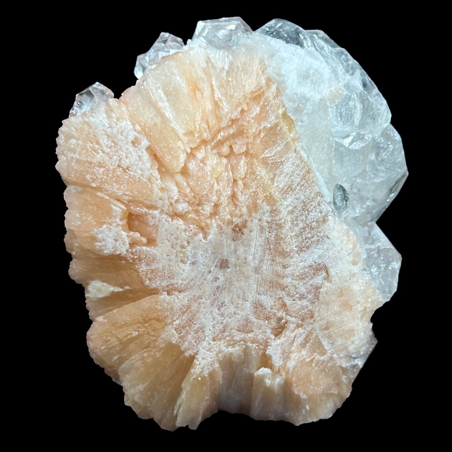 Apophyllite with stilbite Natural Mineral Specimen. G #0384