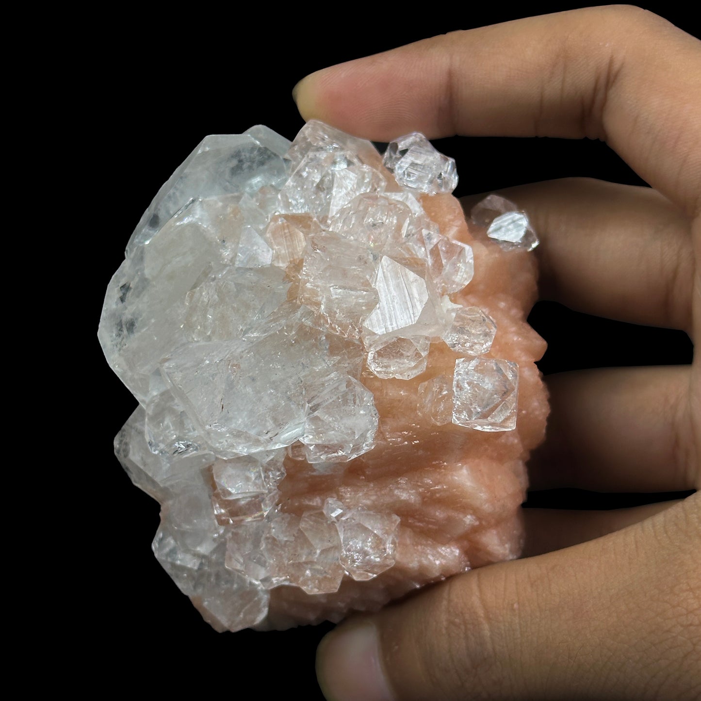 Apophyllite with stilbite Natural Mineral Specimen. G #0384