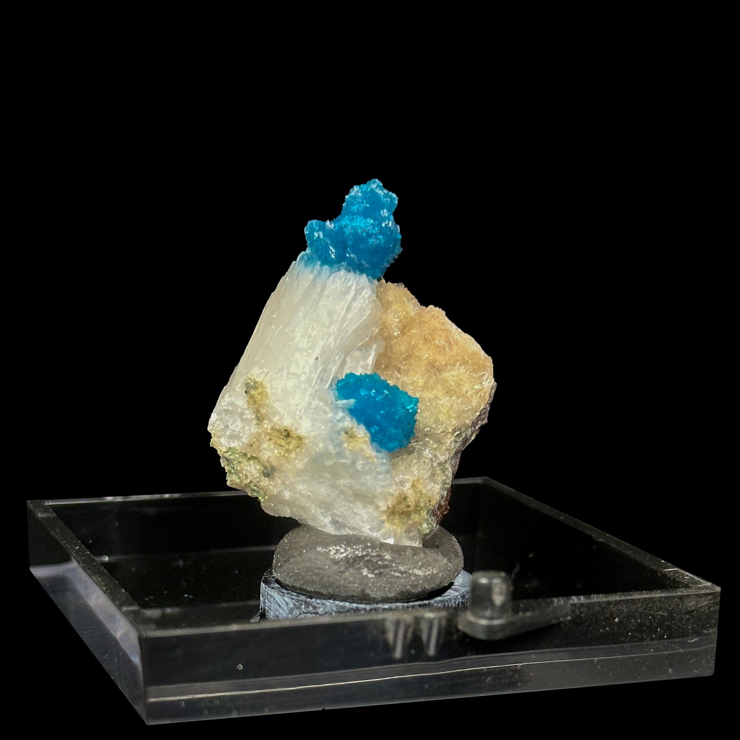Cavansite With Stilbite And Heulandite Natural Mineral Specimen. G #0418