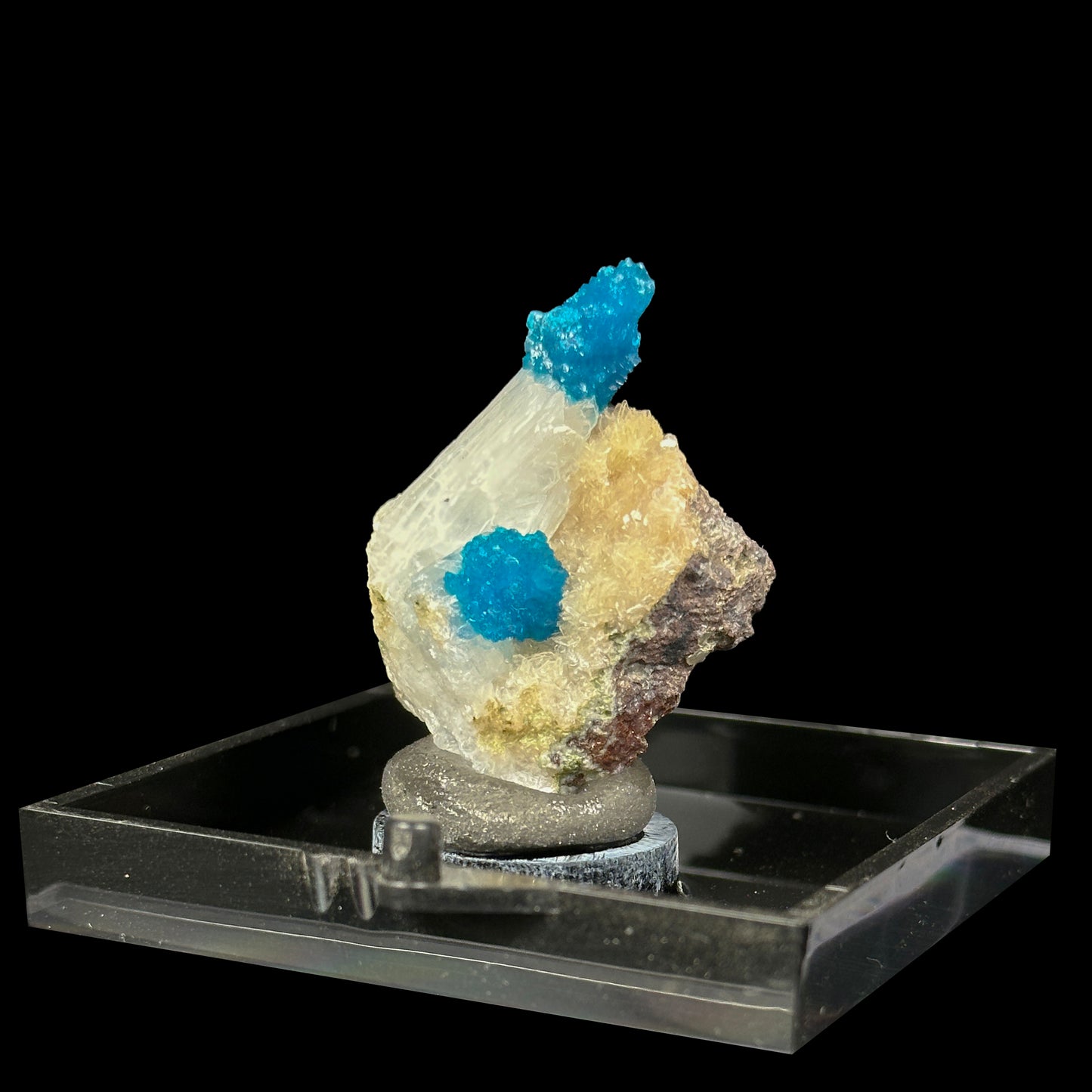 Cavansite With Stilbite And Heulandite Natural Mineral Specimen. G #0418