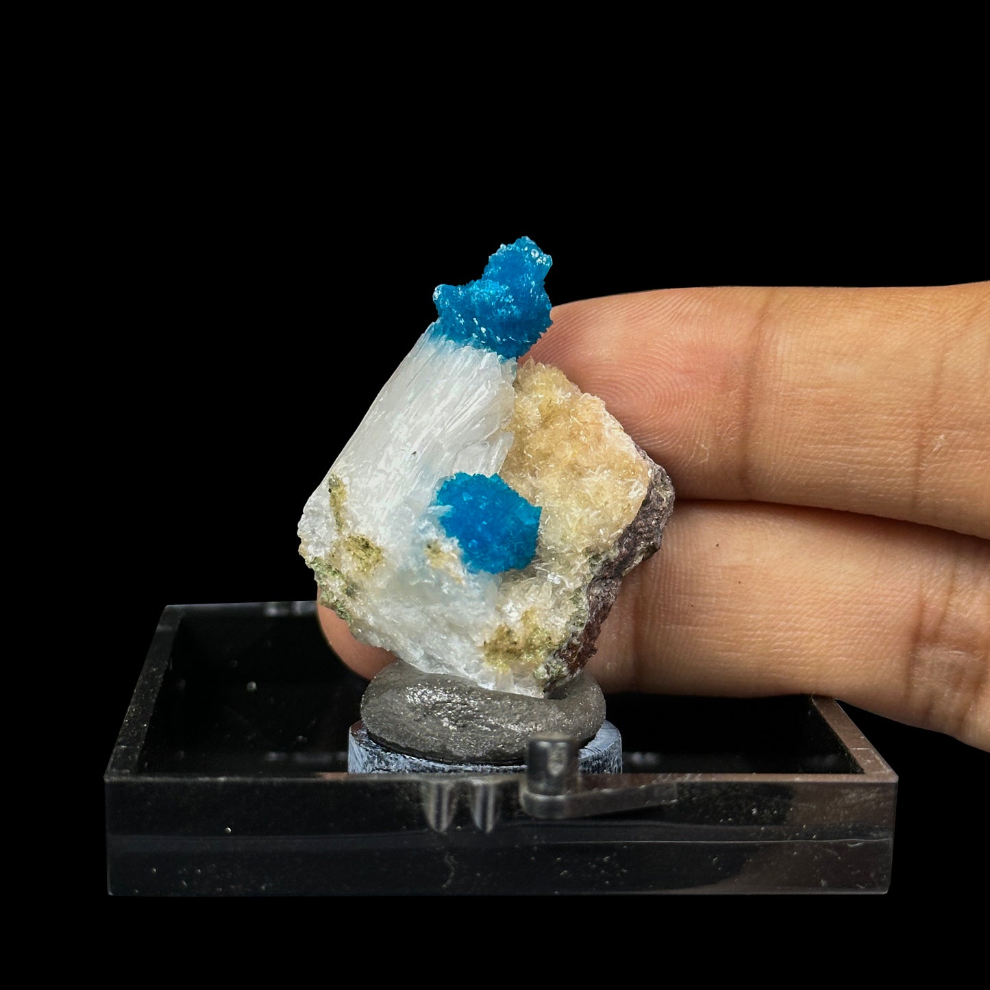 Cavansite With Stilbite And Heulandite Natural Mineral Specimen. G #0418