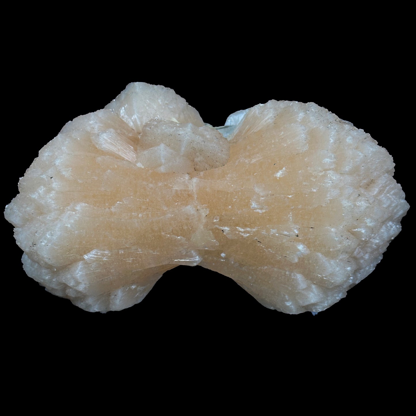 Bow-Tie Formation Stilbite With Apophyllite Natural Mineral Specimen. G #0421