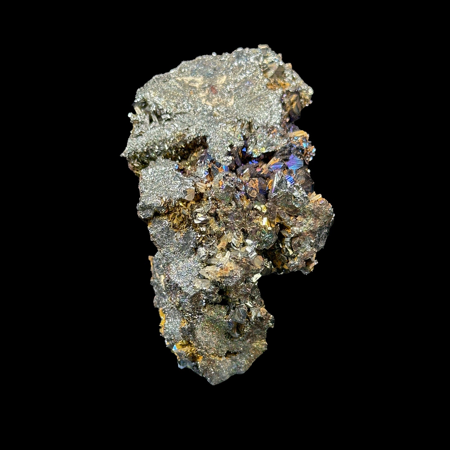 Extremely Rare Iridescent Hematite with quartz Natural Mineral Specimen. G #0423