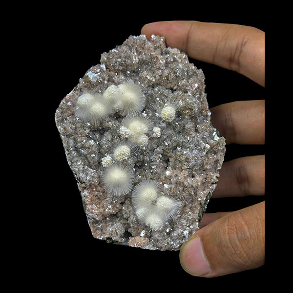 White Mesolite With Okenite And Clinoptilolite Natural Mineral Specimen. G #0429
