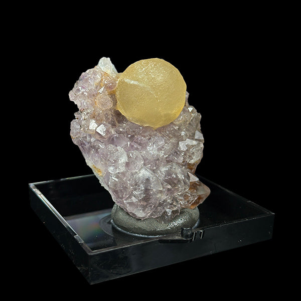 Fluorite With Amethyst Natural Mineral Specimen. G #0432