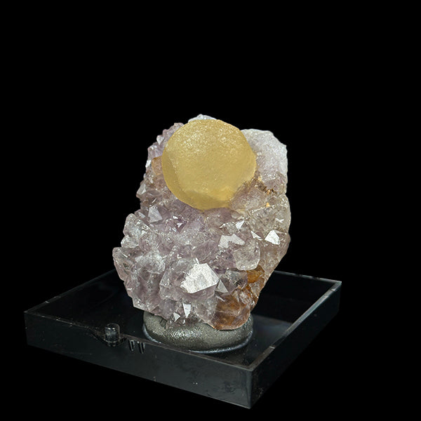 Fluorite With Amethyst Natural Mineral Specimen. G #0432