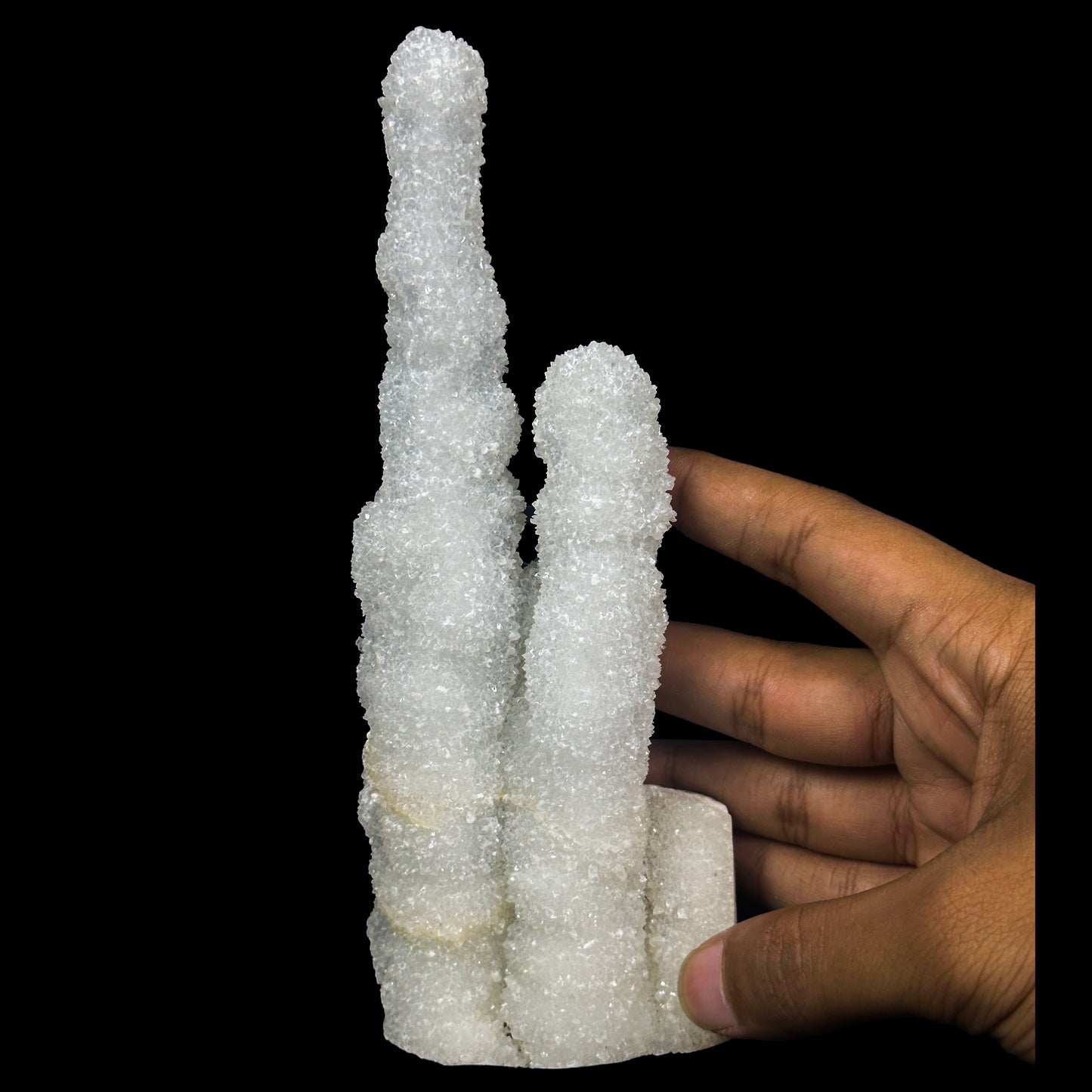 Chalcedony With mm Quartz And Coral Natural Mineral Specimen. G #0437