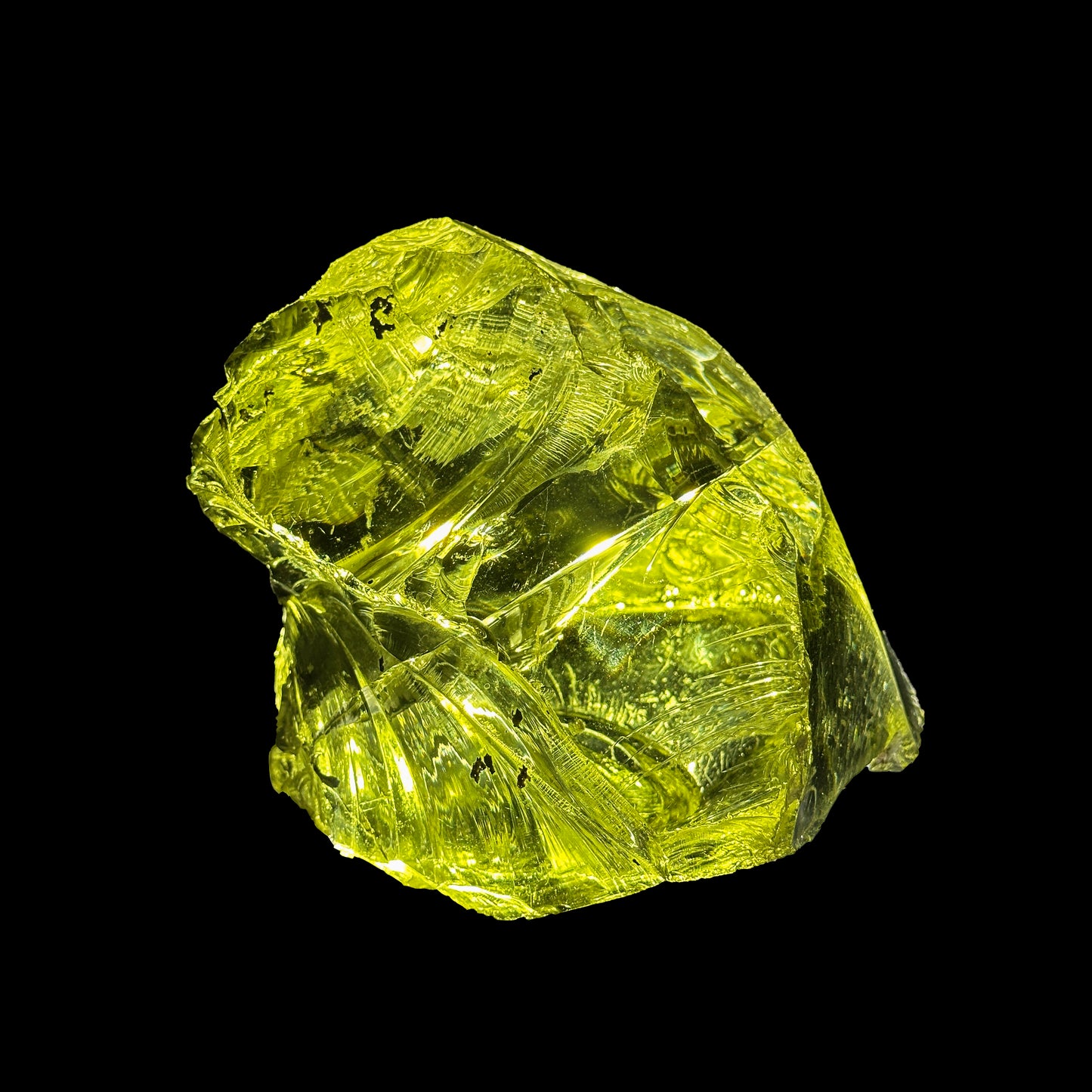 Rare Big Size Green Obsidian — a stunning natural volcanic glass with crystal-clear Formation. Specimen from Nashik, Maharashtra. G #0446