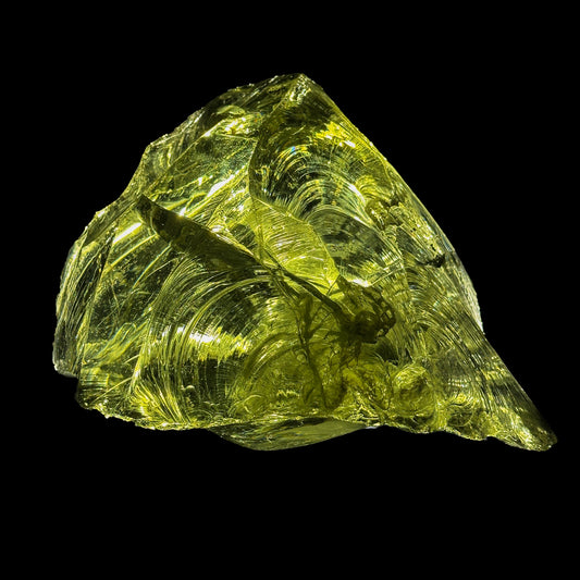 Rare Big Size Green Obsidian — a stunning natural volcanic glass with crystal-clear Formation. Specimen from Nashik, Maharashtra. G #0446