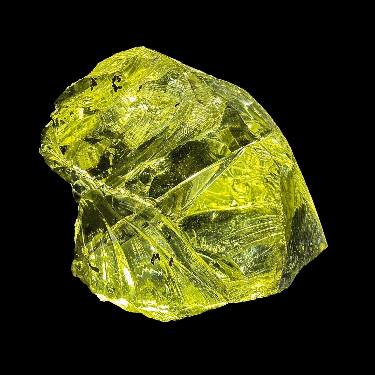 Rare Big Size Green Obsidian — a stunning natural volcanic glass with crystal-clear Formation. Specimen from Nashik, Maharashtra. G #0446