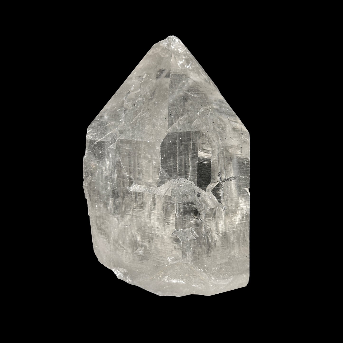 Clear Quartz With Anatase Natural Mineral Specimen. G #0445
