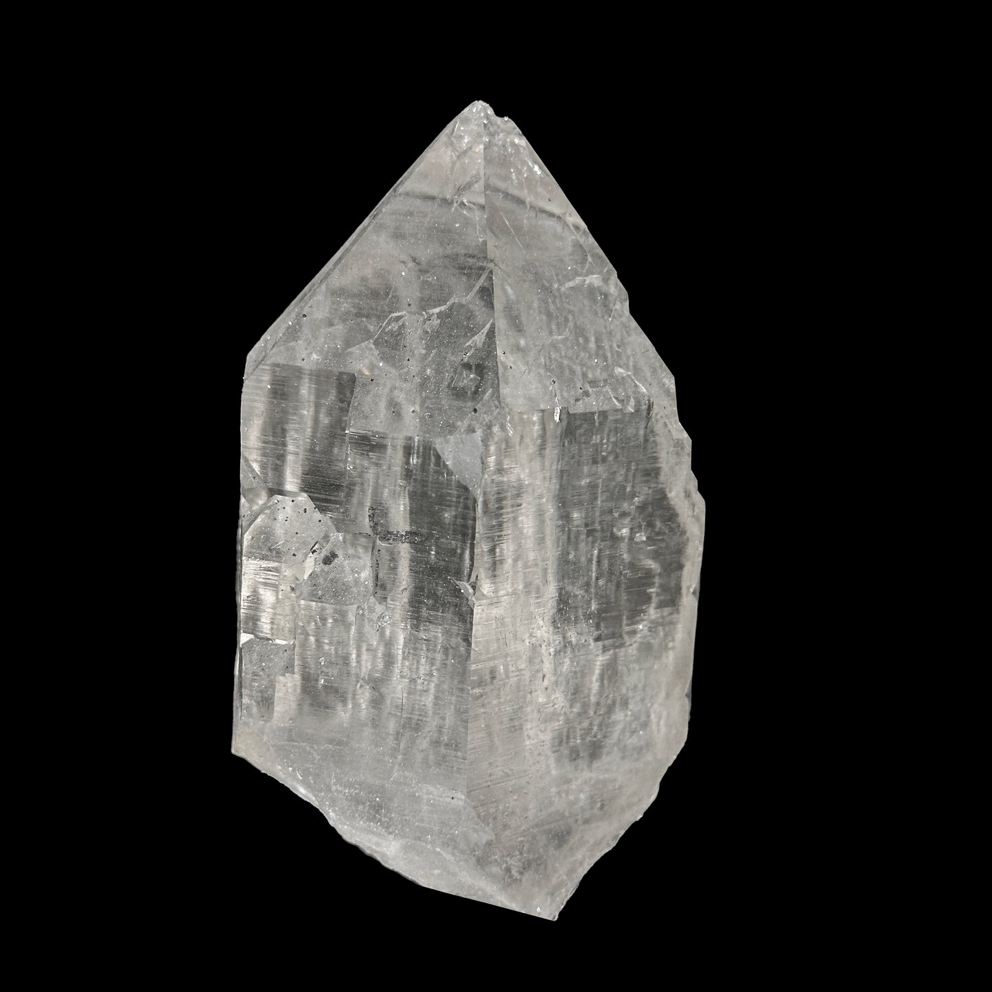 Clear Quartz With Anatase Natural Mineral Specimen. G #0445