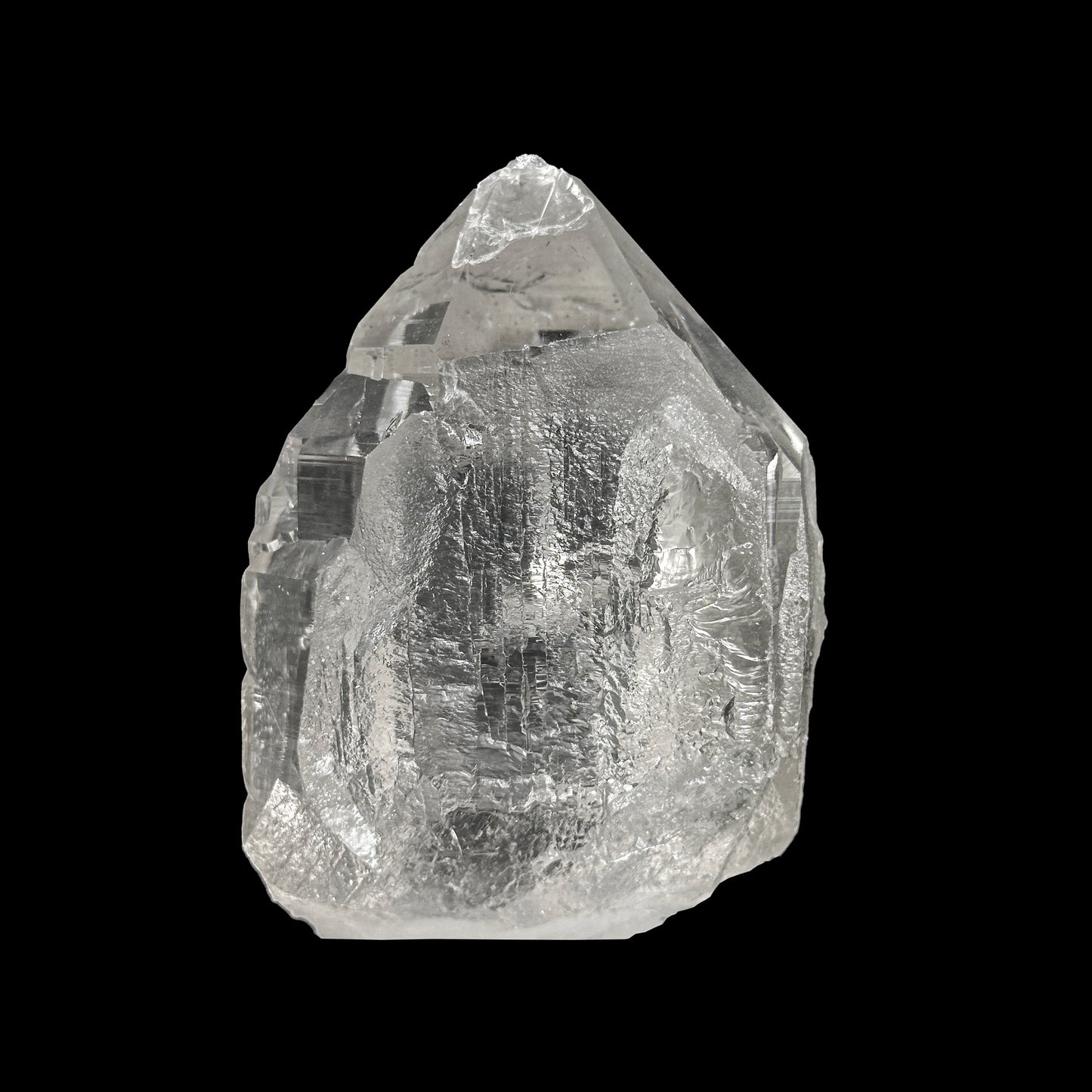 Clear Quartz With Anatase Natural Mineral Specimen. G #0445