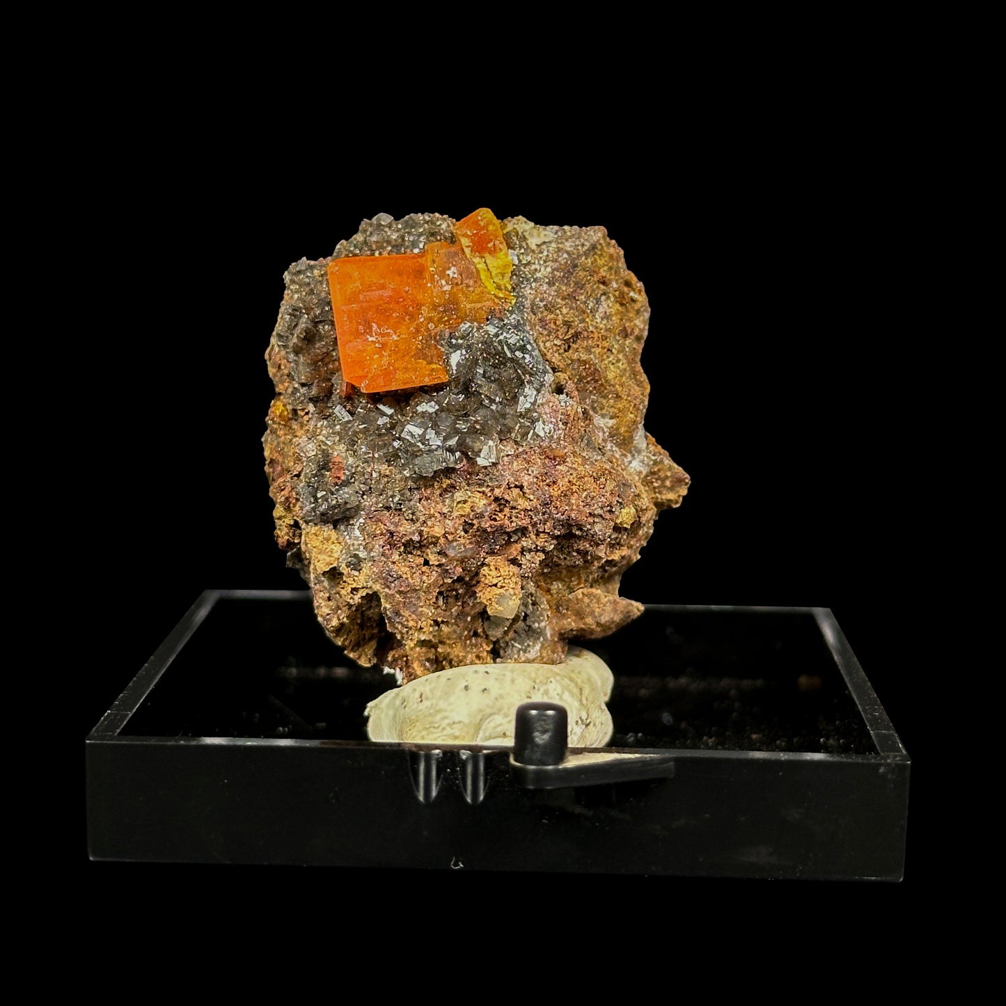 Rare Orange Wulfenite Natural Mineral Speciman G #0469