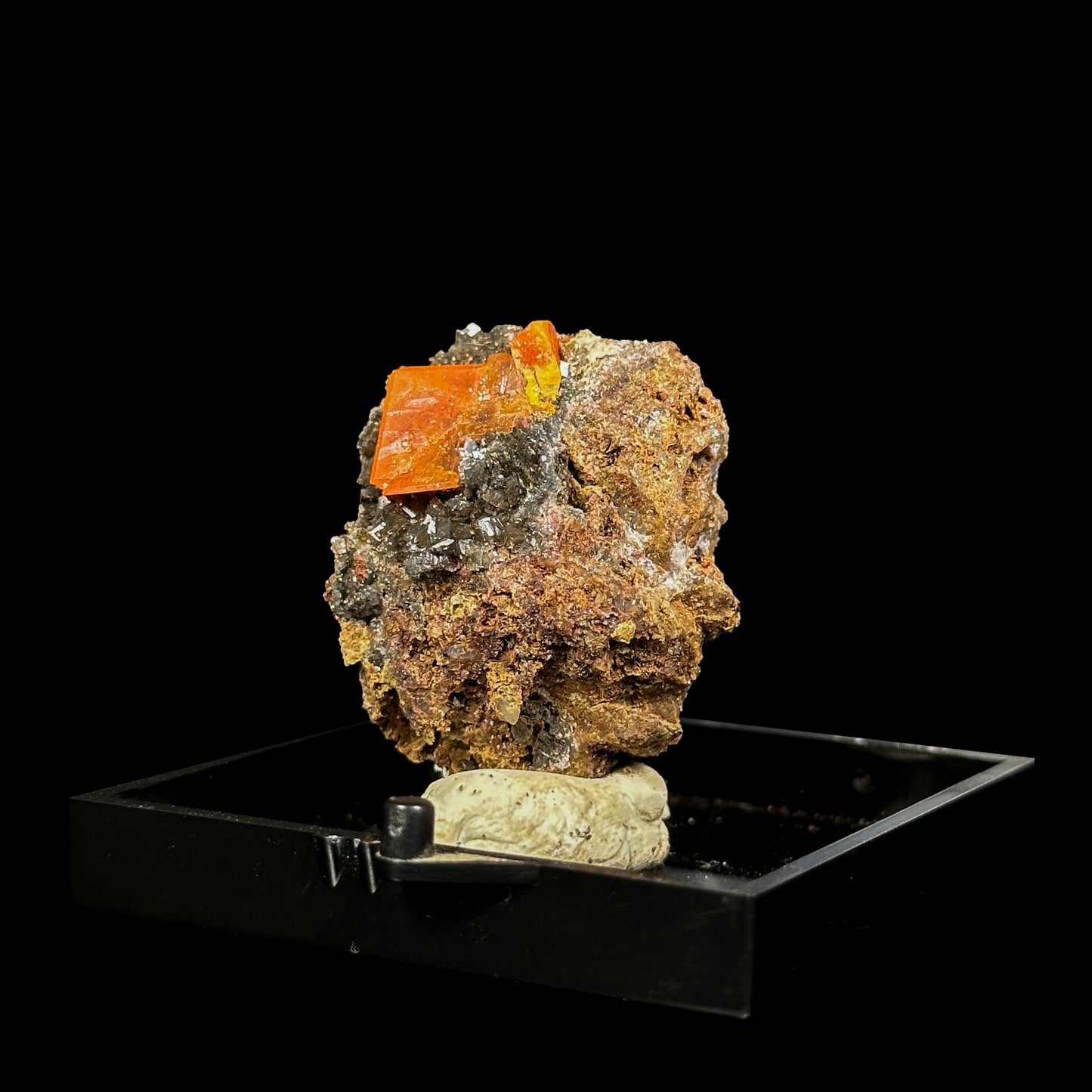 Rare Orange Wulfenite Natural Mineral Speciman G #0469